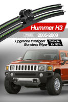 LimpiaParabrisas De Llanta Para Hummer H3 2005-2009 Pares Accesorios De Ventanas Anteriores De Goma Natural Intelligent Boneless Wiper Tamaño Original - details 0