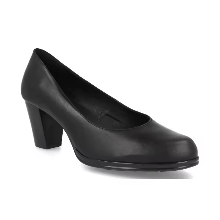 1041 - BDA ZAPATOS DE MUJER   COLORES : NEGRO  TALLAS: 35 AL 41  CORTE EXTERIOR: PIEL  FORRO INTERIOR: TEXTIL  PLANTILLA: PIEL  ALTURA TACÓN / CUÑA : 6,5 CM.  PISO : SINTÉTICO - 1