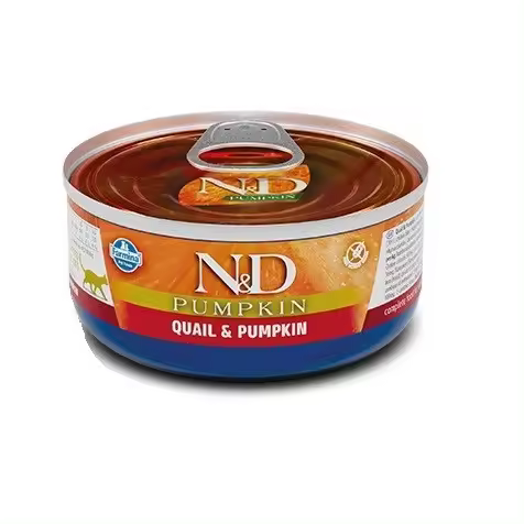 Farmina Nd Pumpkin Codorniz Y Calabaza Gato Latas 24 X 70 Gr - 1
