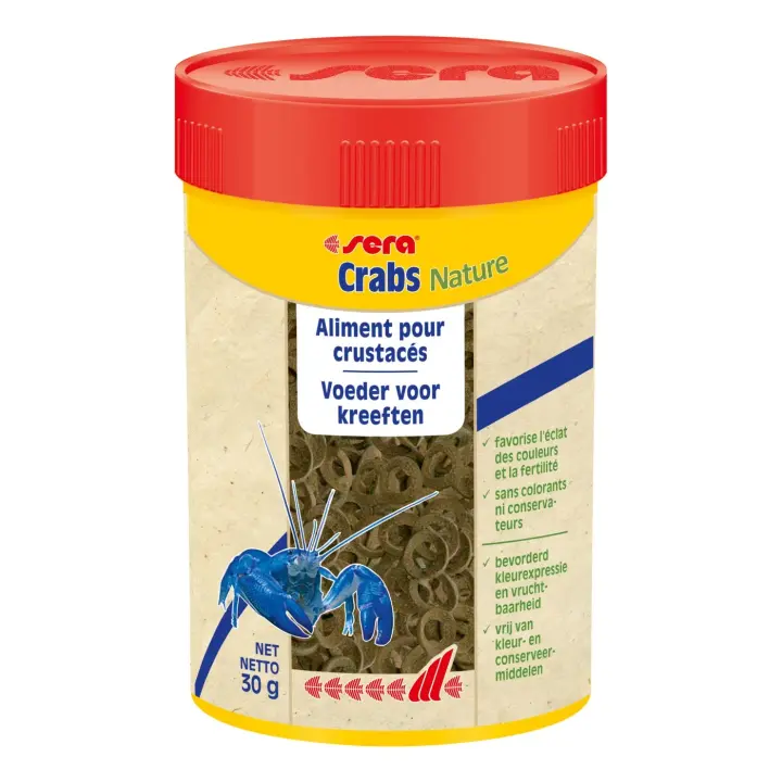 Alimento Sera Crabs Nature 100 Ml para Cangrejos de Acuario - 1