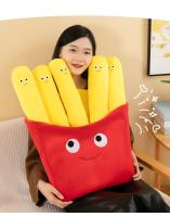 Muñeco De Peluche Creativo De Papas Fritas Y Hamburguesa Para Decoración De Parejas Regalo De Cumpleaños Para Niñas Y Niños - details 2
