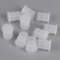 10Pcs Tapón De Botella De Plástico Rojo Para Vino Tapón Transparente Con Agujero Para Sal Resistente Al Polvo Fácil De Retirar - details 13