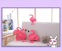 Alfombra De Flamingo De Peluche Suave Animal Decoración De Habitación Kawaii Regalo De Cumpleaños Para Niños Realista Juguete De Flamingo De Peluche - details 1