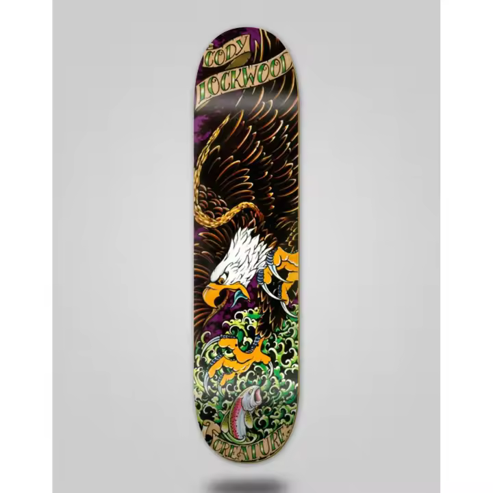 Creature Monopatin skate skateboard Deck tabla Lockwood Beast of Prey 8.25 x 32.04 - 1