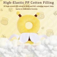 Mochila protectora para la cabeza del bebé, almohadilla protectora para la cabeza para niños pequeños, mochila protectora para la cabeza de seguridad ajustable para bebés, adecuada para niños pequeños de 4 a 24 meses, abejas - details 4