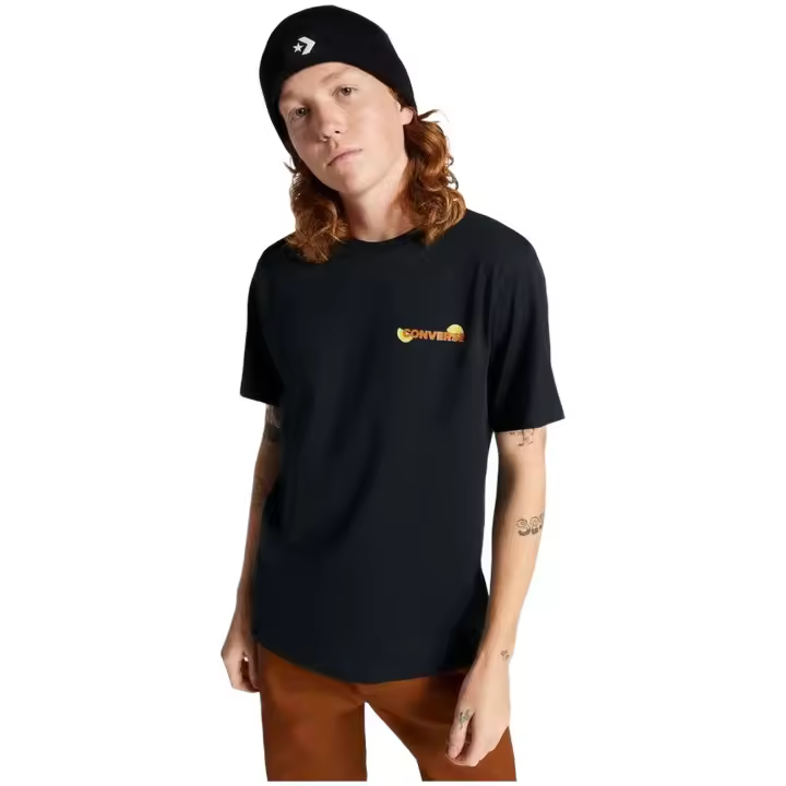 Camiseta de Manga Corta Converse How To Lemonade para hombre en color negro - 1