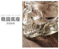 Taza De Té De Cristal Transparente Con Cabeza De Esqueleto Para Halloween Para Café Vino Cerveza Y Bebidas En Casa Bar Y Club - details 3