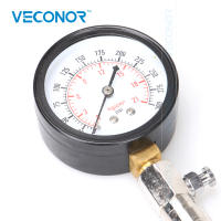 Juego De Prueba De Compresión De Motor De Gasolina 0-300Psi 21kg/cm 21bar 2100kpa Con Gástrula De Lectura Fácil Y Adaptadores De 14mm/18mm Y Estem De 6" - details 2