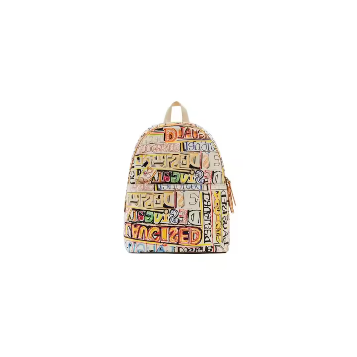 Desigual Back Lettering Mari Bolso Mochila Mujer - 1
