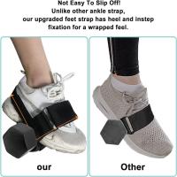 Correa De Dumbbell Para Pie Con Pesas De Tobillo Ajustable Entrenador De Tibial Alivio De Esfuerzo En La Rodilla Barra De Eje De Tibia - details 6