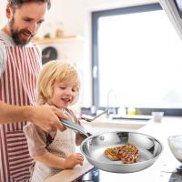 Sartén Jamie Oliver Cook Smart 28 cm - Sartén Maple inoxidable sin revestimiento, robustez, rápido, cocción uniforme, mango remachado, APTA todas Cocinas y lavavajillas, E31106 - details 2
