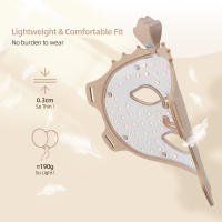 Máscara Facial De Silicona LED 3D Con Terapia De Luz Roja Para Belleza Y Cuidado De La Piel 7 Colores Reparación Y Blanchimente Sin Cable - details 12