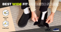 Zapatos De Caminar Para Hombres FitVille Extra Anchos Para Diabéticos Con Pies Hinchados Ajustables Alivio Del Dolor De Pies Para Ancianos Material Superior Transpirable Y Absorbente De Sudor - details 0