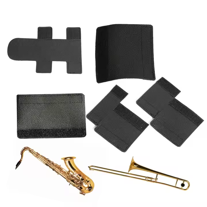 Cubierta Protectora De Cuello De Bajo De Cuero Para Trombón Y Clarinete Instrumento De Viento Accesorio De Música - 1