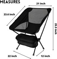 Silla reclinable portátil, asiento de céped, resistant - details 1