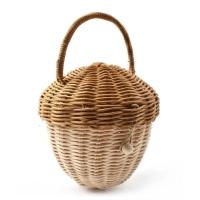 Cesta De Almacenamiento De Rotura En Hecho Ecológico Para Niños Decoración De Habitación De Niños Organizador De Estante Tejido Cesta De Picnic Portátil Fruta Para Casa De Muñecas - details 20