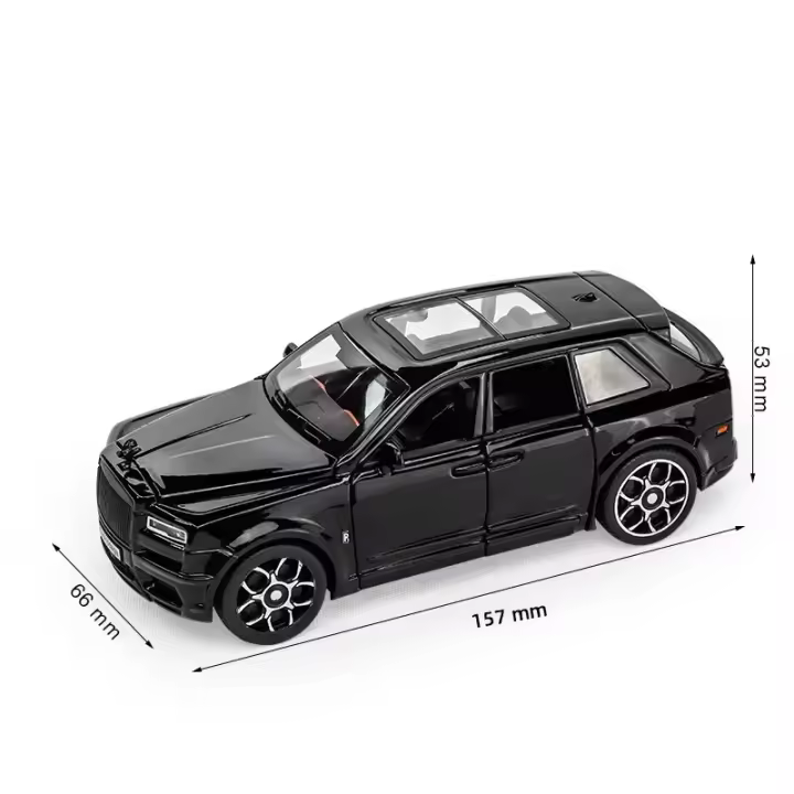 Modelo De Coche De Negocios De Lujo a Escala 1:32 Con Decoraciones �nicas Del Consolador Y Sonido Luz Alta Divertida Adorno Metal CCA - 1