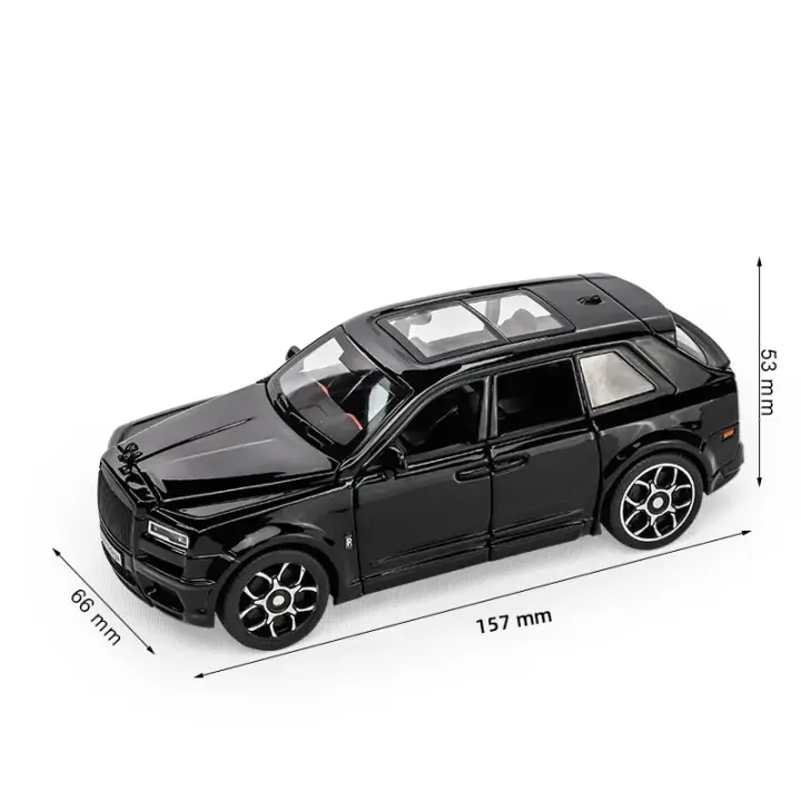 Modelo De Coche De Negocios De Lujo a Escala 1:32 Con Decoraciones �nicas Del Consolador Y Sonido Luz Alta Divertida Adorno Metal CCA - 1