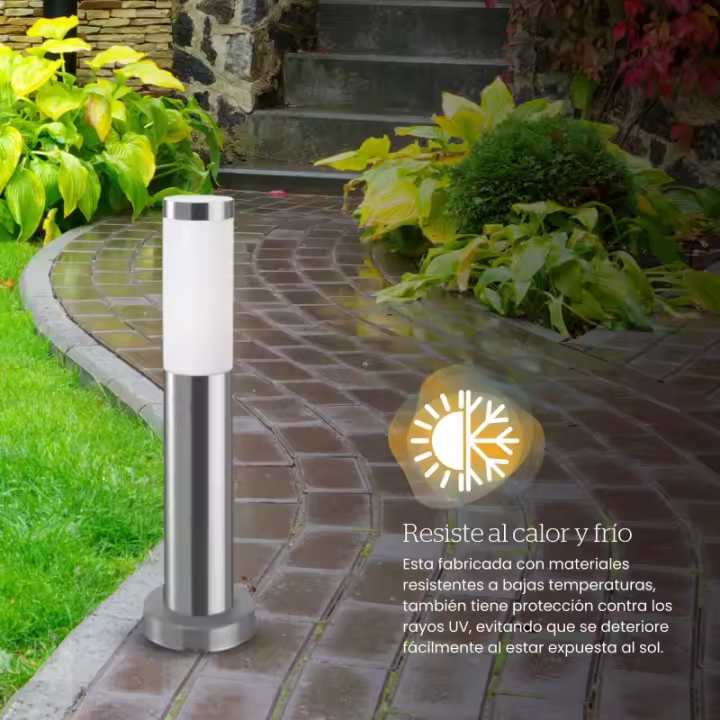 KORAL Baliza Exterior para Jardín Resistente Al Agua IP55 | Poste de Luz para Sendero y Camino | Lámpara Bolardo de Acero Inoxidable | 23W | Farolillo Moderno | Acabado Antracita o - 1