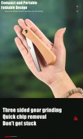 Máscara Plegable Mini De Mano Con Mango De Madera Antideslizante Herramienta De Corte Plástico Para Carpintería Y Trabajos Manuales - details 1