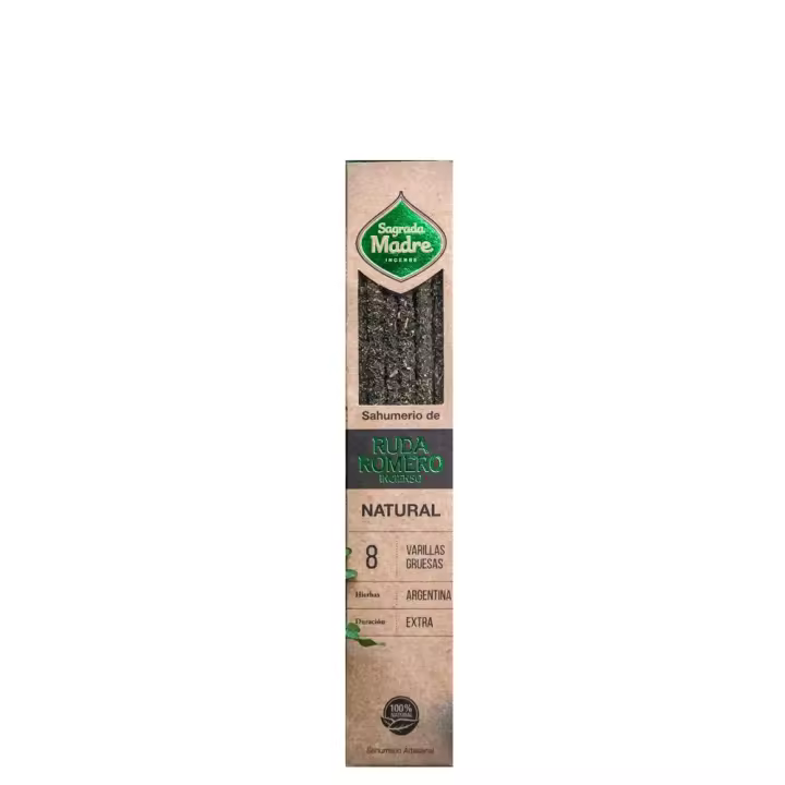 INCIENSOSHOP - 2 unidades de incienso de Romero, Ruda y Olíbano Natural de Sagrada Madre hecho a mano con Amor en Argentina - 1