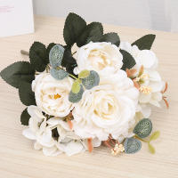Bouquet De Flores Artificiales Rosa Silken Retro Con Hydrangea Y Peony Decoración De Bodas Y Habitaciones Accesorios De Plantas Falsas Para Novia Vintage - details 7