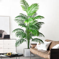 Gran Árbol De Palma Artificial 68-120cm Planta Falsa Verde De Plástico Para Decoración De Jardín Y Hogar Ramas De Palma Tropicales - details 9