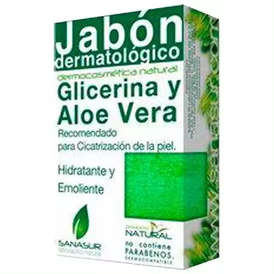 Sanasur Jabón Glicerina Y Aloe Vera 100G - 1