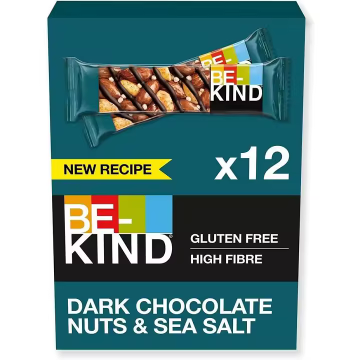 Mars BE-KIND Barritas Cereales con Frutos Secos Tostados, Chocolate Negro y Sal Marina, 12x40g - 1