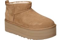 UGG | Botines UGG Classic Ultra Mini Platform para Mujer – Botines Australianos en Color Marrón Chesnut sin Cierre – Australianas con Plataforma Alta y Cómoda – Con Borreguito – Para Invierno – Moda - details 1