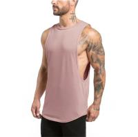 Chaleco Transpirable Para Hombre Color Sólido Verano Estilo Casual Cuello Redondo Absorbente De Humedad T-Shirt Deportiva - details 11