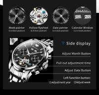 Reloj Métrico Automático Multifuncional JSDUN Para Hombres Elegante Reloj De Pulsera Casual Con Manos Luminosas Resistente Al Agua Y Choque - details 7