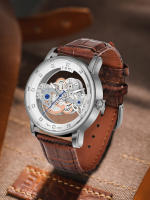 Reloj De Cuarzo TOMI Para Hombres Y Mujeres Reloj De Lujo Casual Con Diamantes Huecos Material De Correa PU Estilo Moda Y Casual - details 17