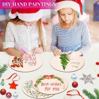Etiquetas De Madera Sin Acabar Para Boda DIY Placas En Blanco De Madera Redonda Ornamentos De Círculos De Madera Para Fiestas - details 3