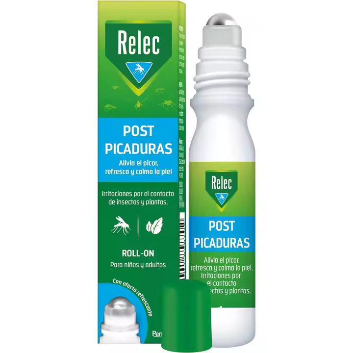 Relec Post Picaduras Roll-On 15 ml (+1 Año), Alivia Eficazmente el Picor Producido por Plantas e Insectos - 1