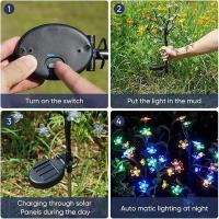 Luces De Jardín Solar Powered Con Flor De Cerezo Para Decoración De Año Nuevo Luz Decorativa Para Paisaje Exterior Y Courtyard - details 9