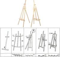 Caballete de Madera 145 cm  para Pintar de Pino Natural Decoración Bodas, Comuniones ,Funerales. - details 1