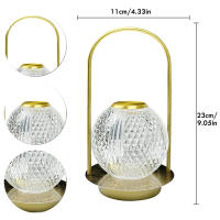 Lámpara De Mesa Recargable Inalámbrica Portátil Para Dormitorio Y Barra Café Lámpara De Cristal LED Decorativa Luz Nocturna Moderna - details 7