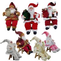 Estatua De Santa Claus Sentado De 14 Pulgadas Decoración De Personaje Navideño Muñeco De Santa Claus Creativo Para Decoración De Fiesta Navideña - details 1