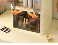 Caja De Organización Para Cosméticos Plegable Con Dos Puertas Sin Montaje Requerido Caja De Almacenamiento Para El Hogar Y Baño Capacidad Alta De 120L Estilo Moderno Ecológico - details 5