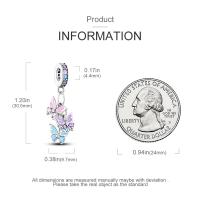 Encanto De Herramienta De Cogote En Forma De Corazón Y Botella De Perfume En Color Rosa De Plata De Ley 925 Para Pulsera De Encantos DIY Joyería - details 8