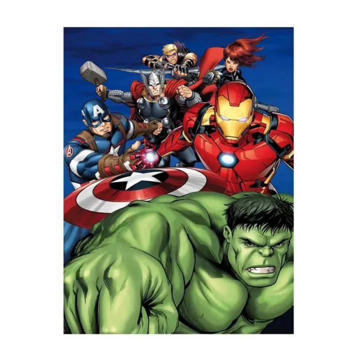Manta Polar LOS Vengadores SIGUIENDO A Hulk 140x100cm - 1