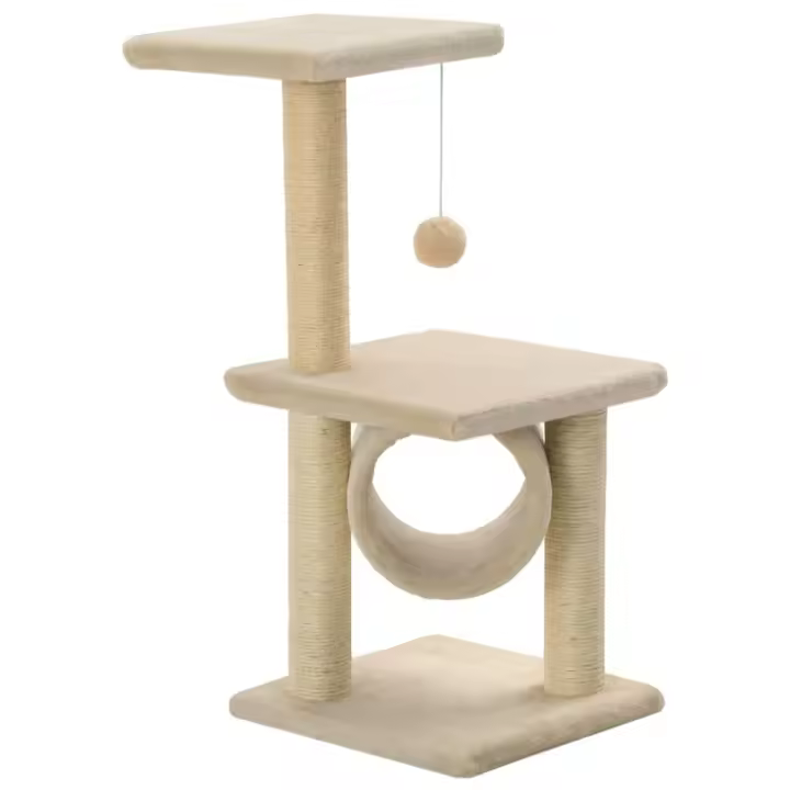 Rascador para Gatos con postes de SIAL 65 cm beige - 1