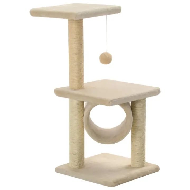 Rascador para Gatos con postes de SIAL 65 cm beige - 1