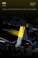 Bloques De Construcción Técnicos Clásicos Para Motocicleta Juguete De Montaje De Motocicleta Duke Harleys Locomotora Carril Racer Para Niños Regalo - details 13