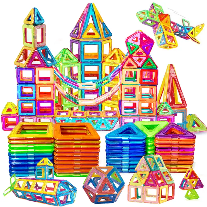Bloques De Construcción Magnéticos DIY Para Niños De Tamaño Grande Y Mini Juguete De Diseñador Regalos Para Niños - 1