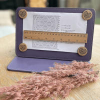 Soporte De Patrón De Crochet Y Tejer Herramientas De Lana De Arte Necessaire De Cuero Para Agujas De Tejer - details 1