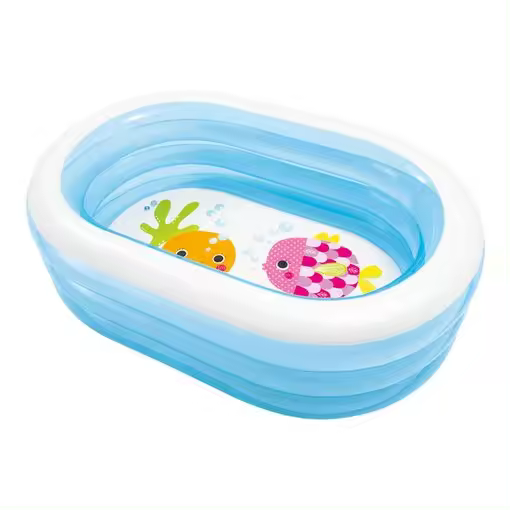 PISCINA HINCHABLE  INTEX My Sea Friends 163x107x46 Cm - 230 Litros - 1