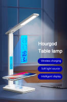 Lámpara De Escritorio LED Con Cargador Inalámbrico Y Puerto USB Luz Nocturna Para Cama Toque Dimmer Amigable Con Los Ojos Para Juego Y Lectura En Casa - details 8