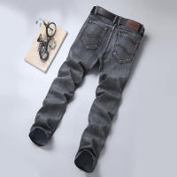 Nuevos Jeans Clásicos Para Hombre Primavera Otoño Moda Negocios Pantalones Vaqueros Rectos Estirados Azul Cómodos De Medio Cinturón - details 67